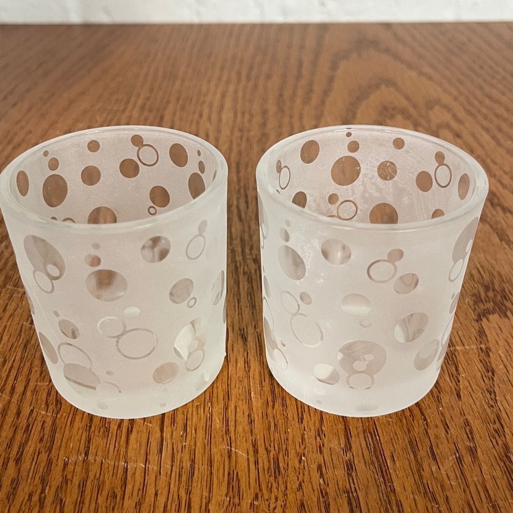 PartyLite Dotty Votive Holders Qty 2